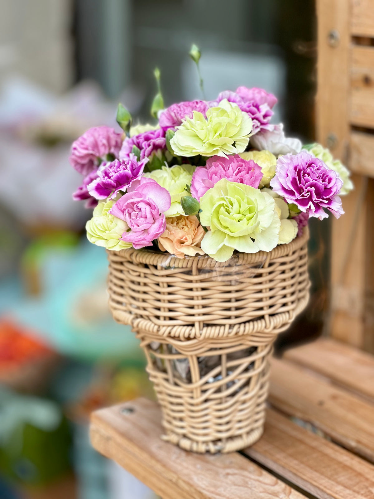 Handmade Cesta Floral