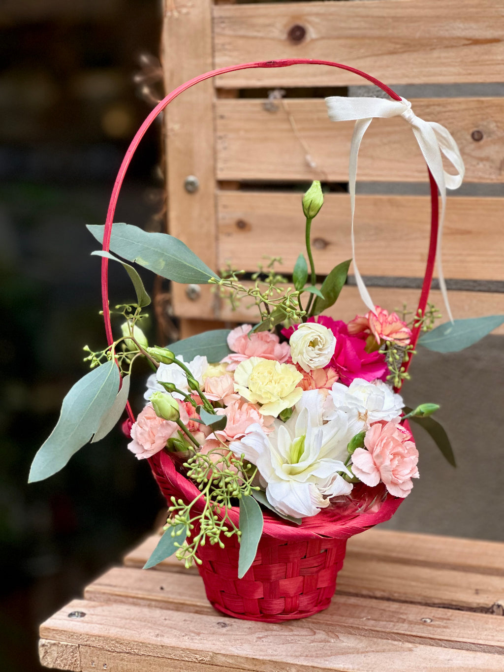 Handmade Cesta Floral