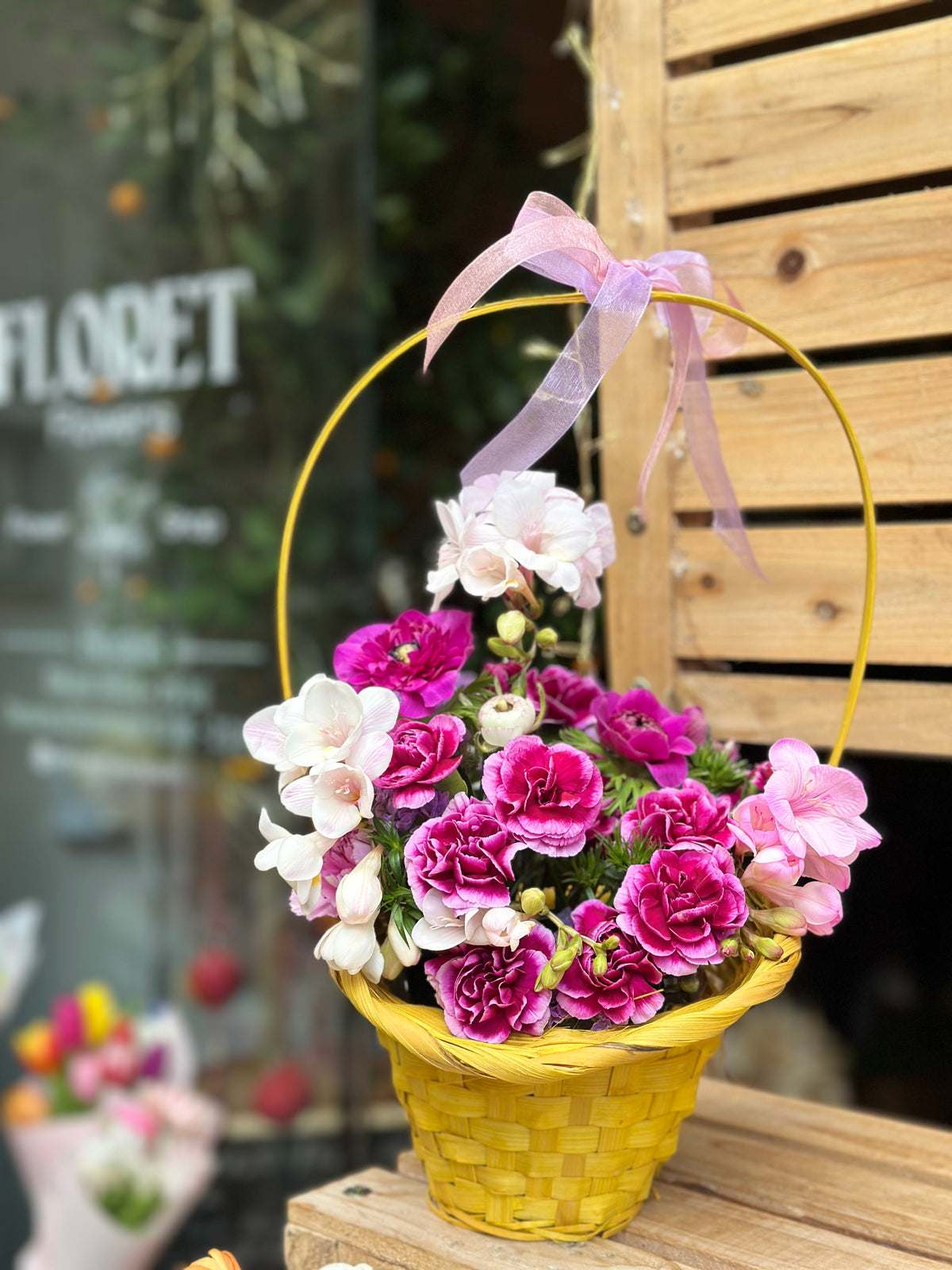 Handmade Cesta Floral